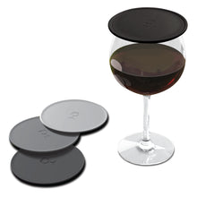 Load image into Gallery viewer, Four Shades Of Grey - Tap &amp; Seal Drink Tops Covers – 4 pack
