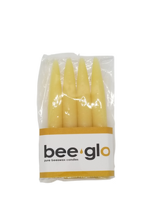 4 Pack Beeswax Mini Tapers