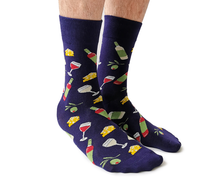 Load image into Gallery viewer, Wine &amp; Dine Socks - For Him
