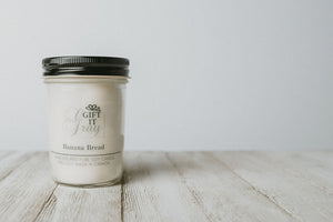 Banana Bread Gift It Gray Soy Candle