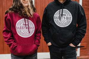 Barry's Bay Life Adult Hoodie - Burgundy FINAL SALE