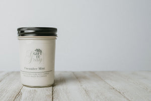 Cucumber Mint Gift It Gray Soy Candle