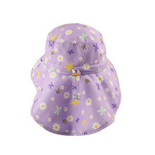 Load image into Gallery viewer, Kids&#39; Sun Hat With Neck Cape - Daisy
