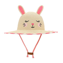 Load image into Gallery viewer, Kids&#39; Straw Hat - Bunny
