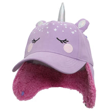 Load image into Gallery viewer, Kids Cap with Earflaps - Unicorn
