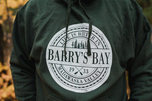 Barry's Bay Life Adult Hoodie - Forest FINAL SALE