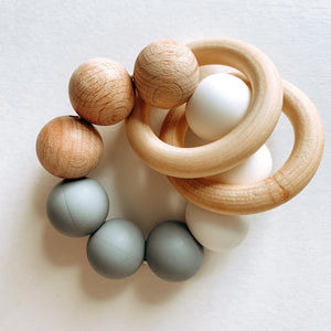 Silicone & Maple Teething Ring