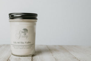 Lily Of The Valley Gift It Gray Soy Candle