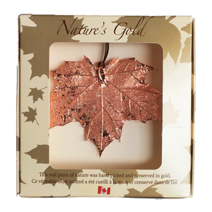 Copper Maple Leaf Ornament