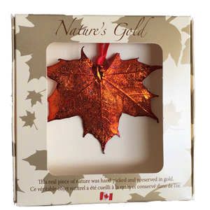 Iridescent Maple Leaf Ornament