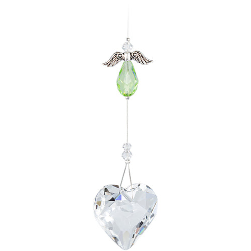 C360 Angel Heart Suncatcher - Green