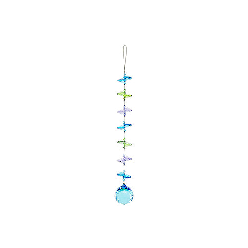C330 Floating Crystal Suncatcher - Lt Blue