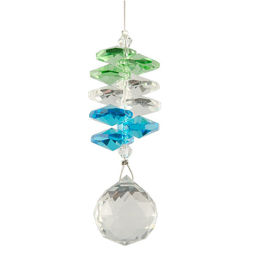 S101 Crystal Ornament Suncatcher - Blue/Green