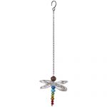 C530 Crystal Dragonfly on Chain Suncatcher - Chakra