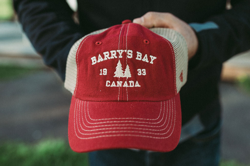 Red Barry's Bay Vintage Snap Back Hat