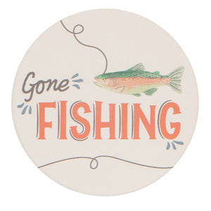 Gone Fishing Coasters - Set of 4