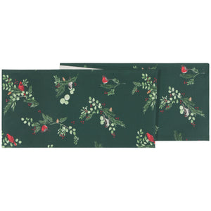 Forest Cardinals Print Table Runner
