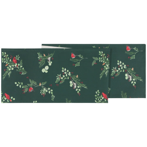Forest Cardinals Print Table Runner