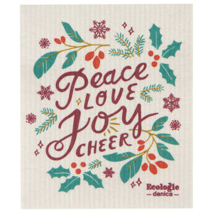 Peace & Joy Swedish Dishcloth