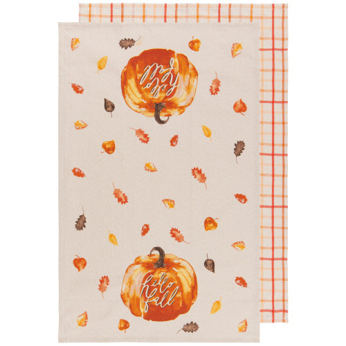 Hello Fall Tea Towel - Set of 2
