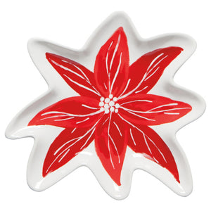 Poinsettia Shaped Dish