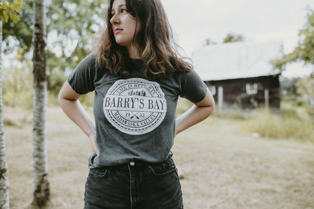 Barry's Bay Life Adult T-Shirt - Heather Charcoal