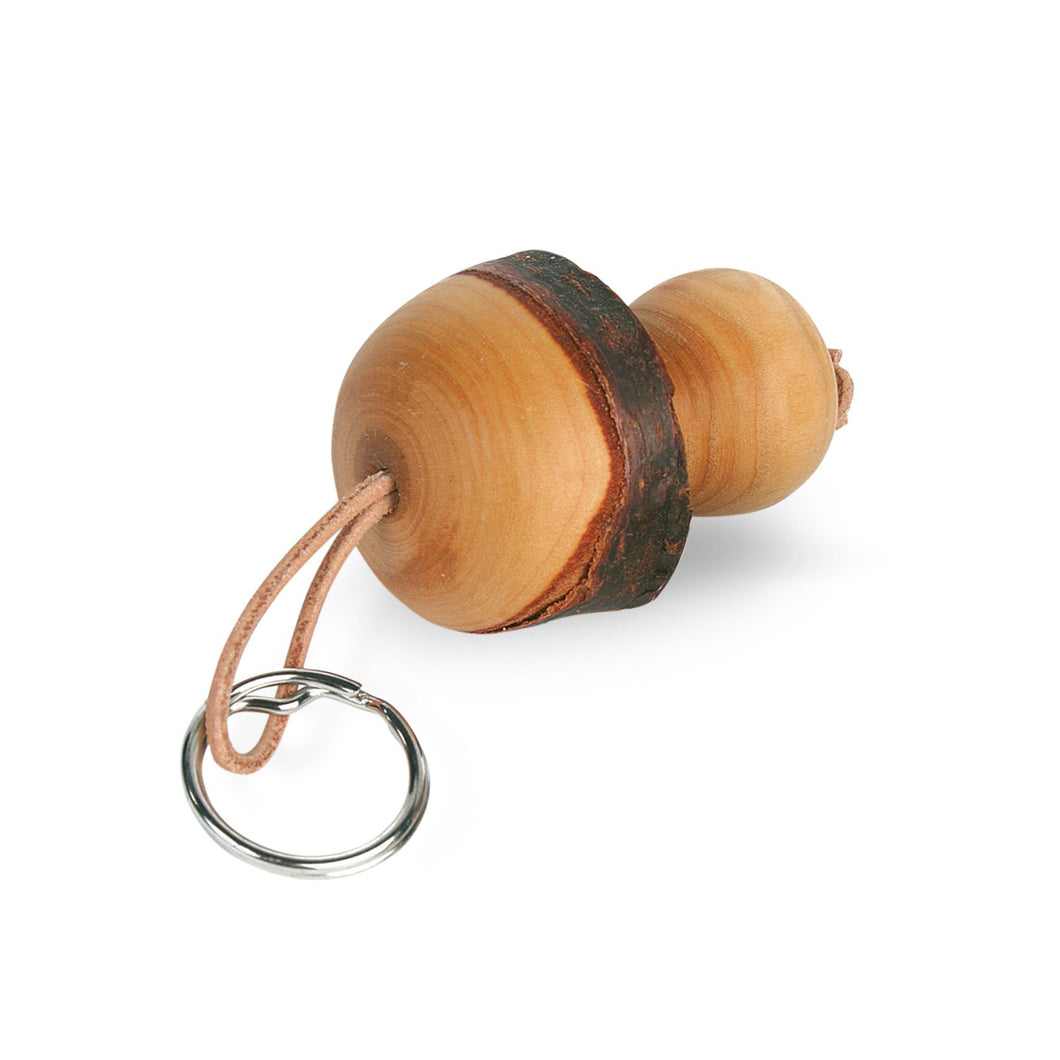 Mushroom Wood Key Ring